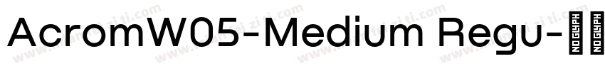 AcromW05-Medium Regu字体转换